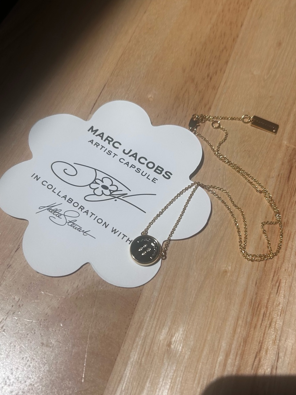 Marc Jacobs Button Pendant Necklace